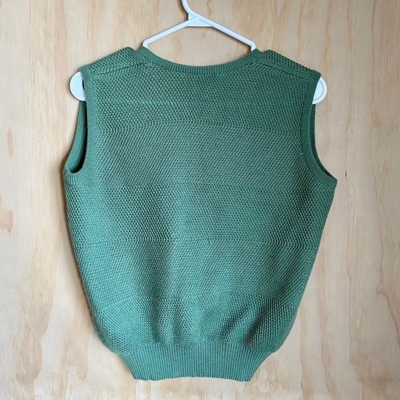 Vintage Mint V-Neck Vest - Picture 2 of 4